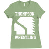 Thompson High School Wrestling (Vision Quest) Ladies Fitted T-Shirt