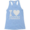 i love jogging Racerback Tank
