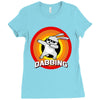 Dabbing Bunny Easter Ladies Fitted T-Shirt