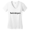 back to that years Women's V-Neck T-Shirt