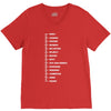beard length chart funny professor grandpa mustache humor V-Neck Tee