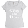 strong like mom Women's Triblend Scoop T-shirt