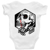 skull hexagon Baby Onesie