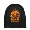 mad halloween pumpkin Baby Beanies