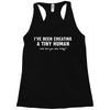 i've been creating a tiny human Racerback Tank