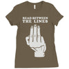 read between the lines Ladies Fitted T-Shirt