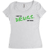 I Don't Do Drugs I Just Smoke Weed Women's Triblend Scoop T-shirt