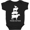 friends not food white Baby Bodysuit