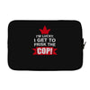 frisk cop leo police wife Laptop sleeve