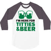 st. patrick's day titties and beer 3/4 Sleeve Shirt