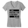 Rooting for Everybody Women's V-Neck T-Shirt