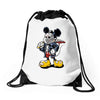 jason mouse Drawstring Bags