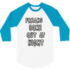 freaks come out at night girls 3/4 Sleeve Shirt