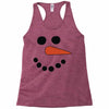 frosty snowman Racerback Tank