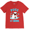 pugs not drugs V-Neck Tee