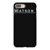 watson md   detective sherlock holmes house doctor tv show logo gift t iPhone 8 Plus Case
