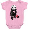 creepy doll trick or treat Baby Onesie