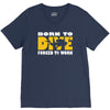 born to dive forced to work V-Neck Tee