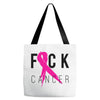 fuck cancer Tote Bags