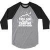 This Girl Loves Camping With Her Friends 3/4 Sleeve Shirt