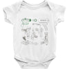rayguns Baby Onesie
