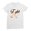 Fight For a Cure Uterine Cancer Awareness Ladies Fitted T-Shirt