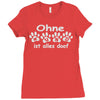 ohne hund ist alles doof Ladies Fitted T-Shirt