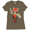red panda Ladies Fitted T-Shirt