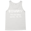 binary geek t shirt 2xl code funny pixels nerdy cpu linux programmer n Tank Top