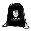 Trust Me i'm Doctor Drawstring Bags