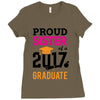 Class of 2017 Proud Sister Graduation Ladies Fitted T-Shirt