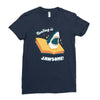 reading is jawsome Ladies Fitted T-Shirt