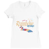 rainbow road Ladies Fitted T-Shirt