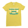 I Love Someone with Ovarian Cancer to The Moon and Back to Infinity Ladies Fitted T-Shirt