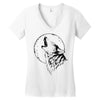 full moon Women's V-Neck T-Shirt