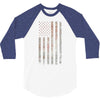 Vintage Usa Flag 3/4 Sleeve Shirt