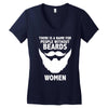 funny beards Women's V-Neck T-Shirt