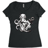 pirate octopus Women's Triblend Scoop T-shirt