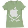 apple pirate Ladies Fitted T-Shirt