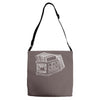 crate of records Adjustable Strap Totes