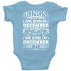 Real Kings Are Born On December 27 Baby Onesie