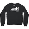 climbing ape to evolution climb indoor outdoor Crewneck Sweatshirt