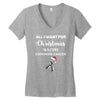 all i want for christmas is a cure carcinoid cancer Women's V-Neck T-Shirt
