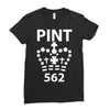 british pint funny Ladies Fitted T-Shirt