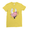 hell yeah piggy Ladies Fitted T-Shirt