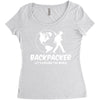 Backpacker Let's Explore The World Women's Triblend Scoop T-shirt