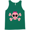 fummy pink skull long sleeve Tank Top