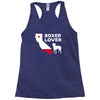 californian boxer lover Racerback Tank