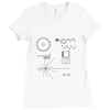carl sagan's voyager golden record Ladies Fitted T-Shirt