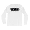 boobies make me smile Long Sleeve Shirts